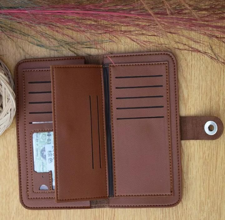 Dunbollu Slim Long PU Leather Wallet For Men With Zip - Card Holder Gents Wallet's - Oshi.pk - Buy & Sell Online