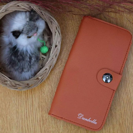 Dunbollu Slim Long PU Leather Wallet For Men With Zip - Card Holder Gents Wallet's - Oshi.pk - Buy & Sell Online