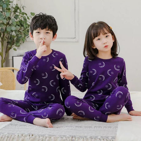 Purple Moon Star Printed Kids Night Suit - Oshi.pk - Buy & Sell Online