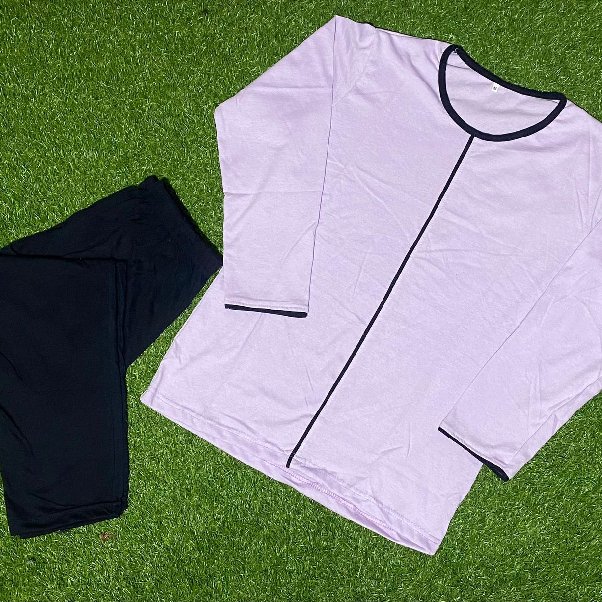 Purple Plain Full Sleeves Tshirt and Pajama Home Wear - Oshi.pk - Buy & Sell Online