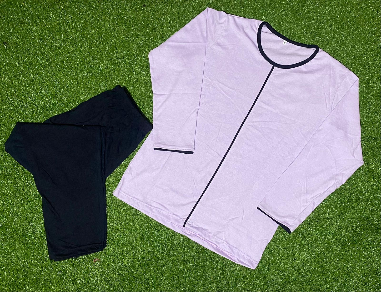 Purple Plain Full Sleeves Tshirt and Pajama Home Wear - Oshi.pk - Buy & Sell Online