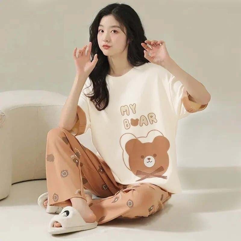 My Bear Printed Tshirt and Trouser For Her - Oshi.pk - Buy & Sell Online