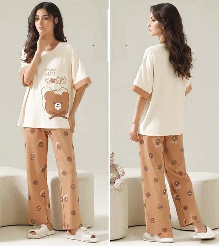 My Bear Printed Tshirt and Trouser For Her - Oshi.pk - Buy & Sell Online
