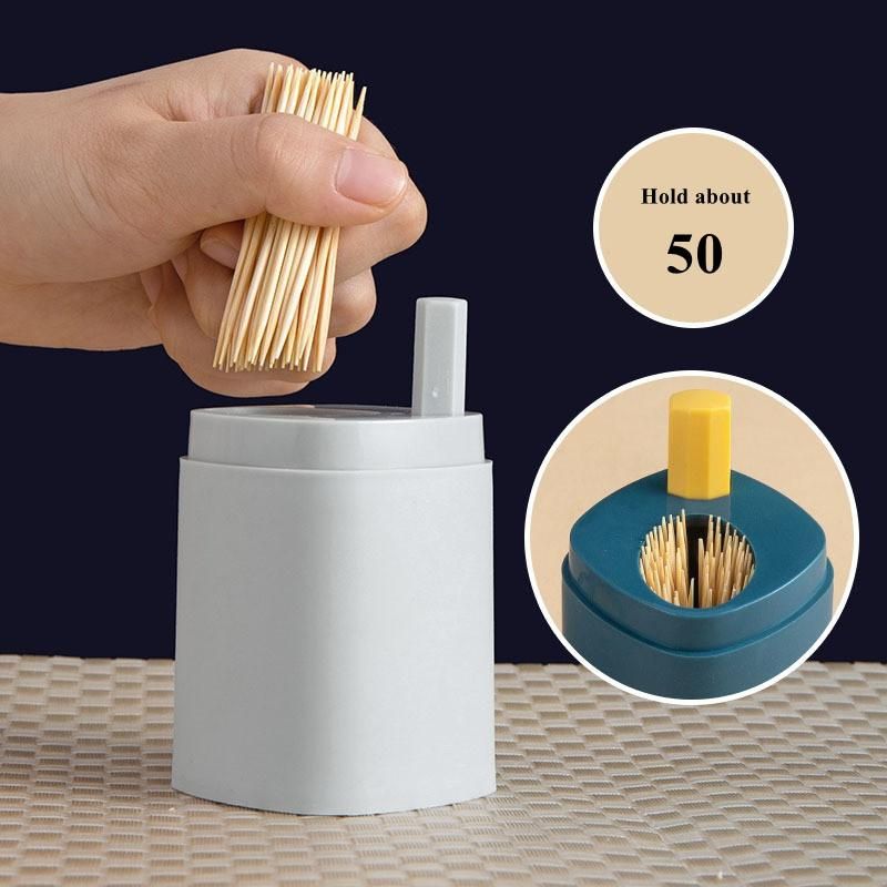 Push And Up Toothpicks Holder Toothpick Holder Push Pop-Up Tooth Pick Container Portable Toothpick Dispenser Storage Box Table Decoration For Home Uni - Oshi.pk - Buy & Sell Online