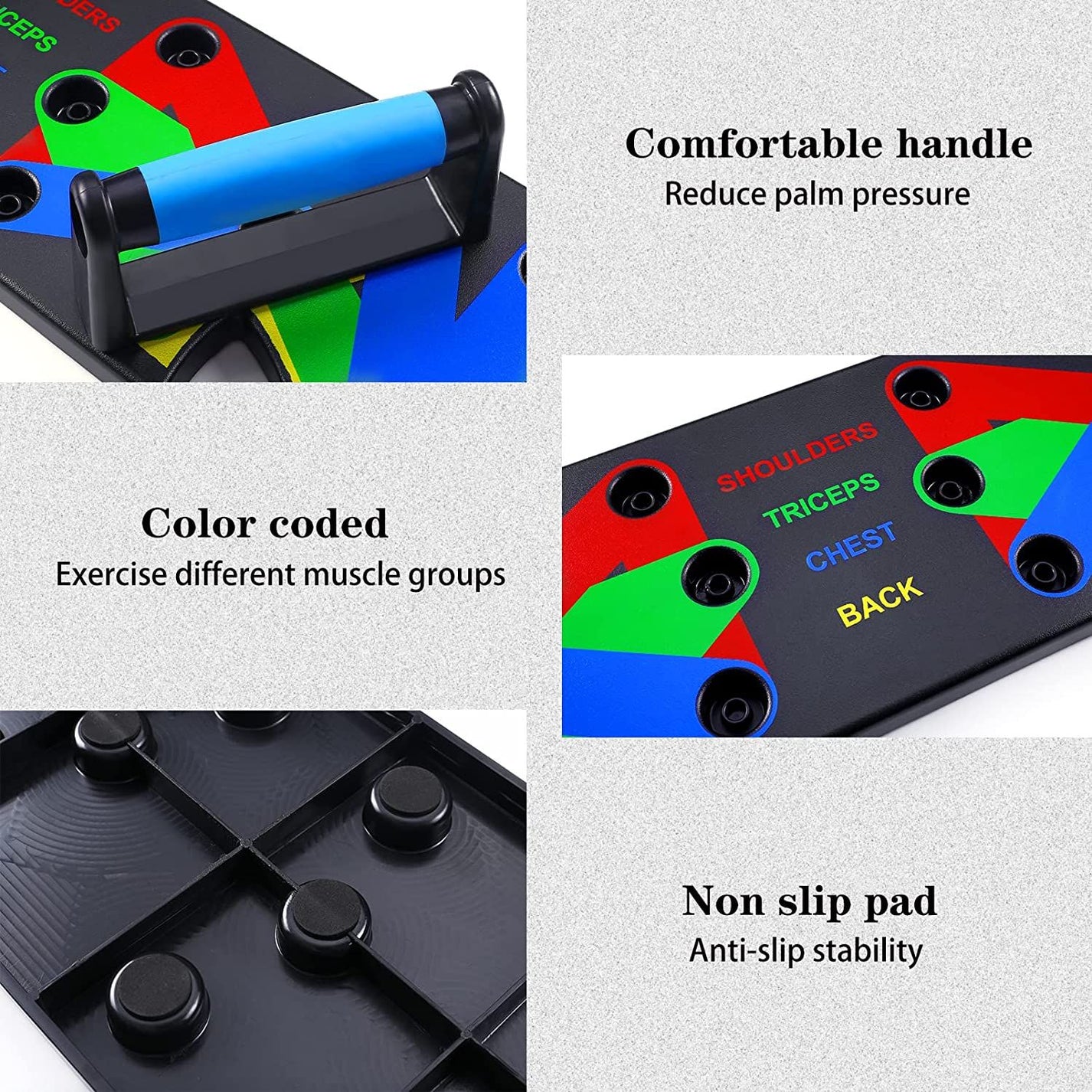 Push Up Board 9 in 1 Home Workout Professional Equipment Pushup Stand for Floor Exercise Grip Chest Back Sholders Arm Abdominal Triceps Muscle Trainin - Oshi.pk - Buy & Sell Online