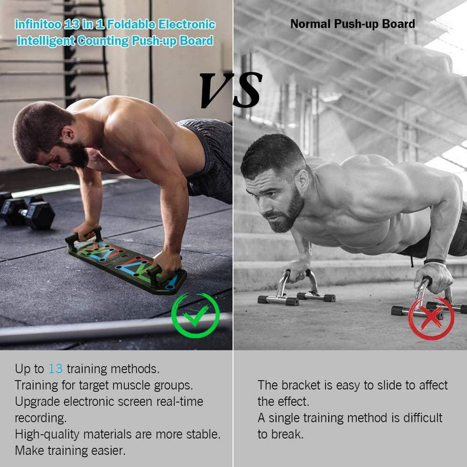 Pushup board, Foldable Pushup Board, Push Up Rack Board, Push Up Exercise Workout, Foldable Push-up board with handle, Fitness Exercise Workout - Oshi.pk - Buy & Sell Online