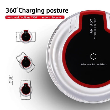 Qi Wireless Charger Charging Pad for Android iPhone X/8/Plus Samsung S9/S8/S8+/Note 8/S7