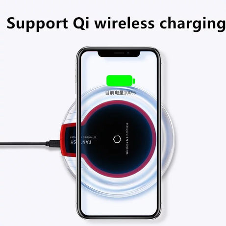 Qi Wireless Charger Charging Pad for Android iPhone X/8/Plus Samsung S9/S8/S8+/Note 8/S7 - Oshi.pk - Buy & Sell Online