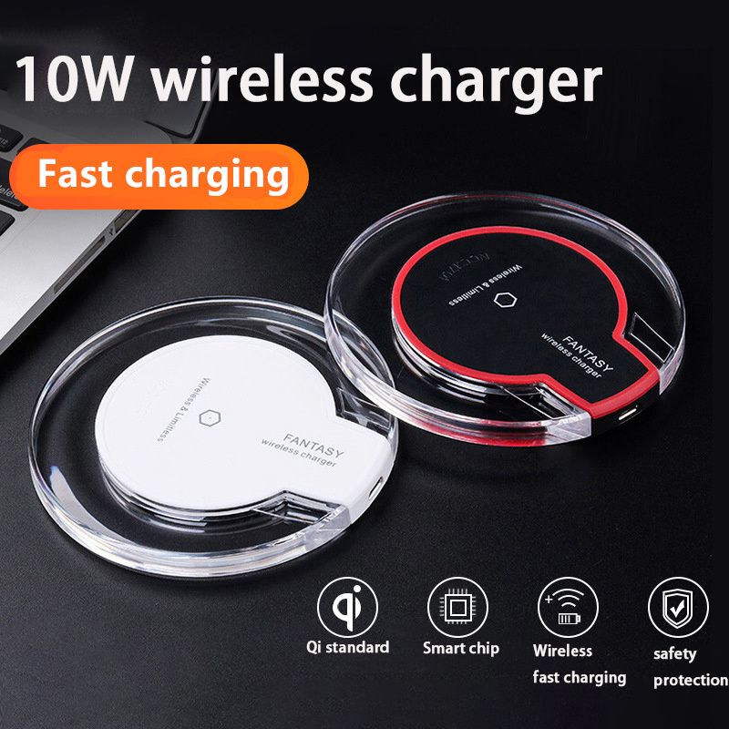 Qi Wireless Charger Charging Pad for Android iPhone X/8/Plus Samsung S9/S8/S8+/Note 8/S7 - Oshi.pk - Buy & Sell Online