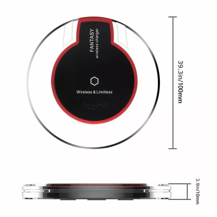 Qi Wireless Charger Charging Pad for iPhone 11/Pro/Max/XS/8/Galaxy Note 10/S10 - Oshi.pk - Buy & Sell Online