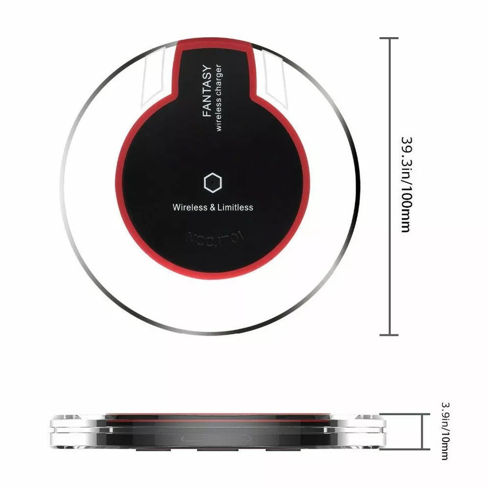 Qi Wireless Charger Charging Pad for iPhone 11/Pro/Max/XS/8/Galaxy Note 10/S10 - Oshi.pk - Buy & Sell Online