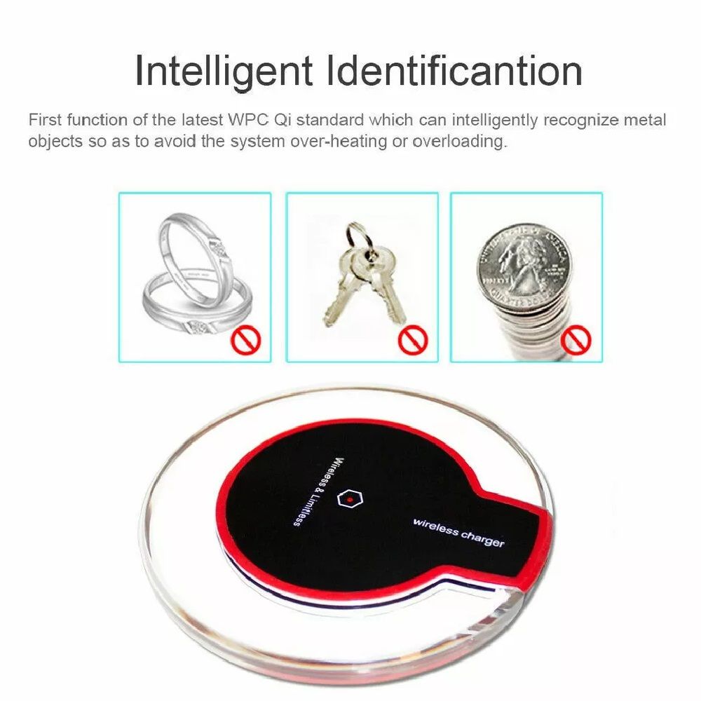 Qi Wireless Charger Charging Pad for iPhone 11/Pro/Max/XS/8/Galaxy Note 10/S10 - Oshi.pk - Buy & Sell Online