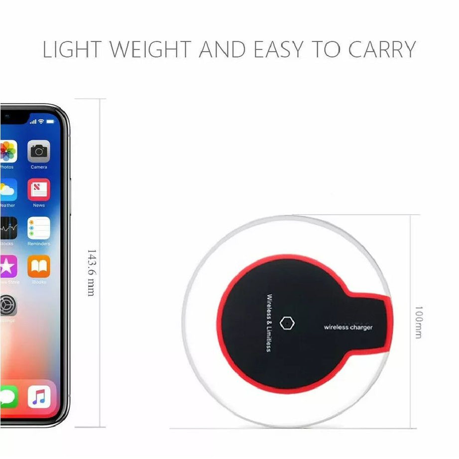 Qi Wireless Charger Charging Pad for iPhone 11/Pro/Max/XS/8/Galaxy Note 10/S10 - Oshi.pk - Buy & Sell Online