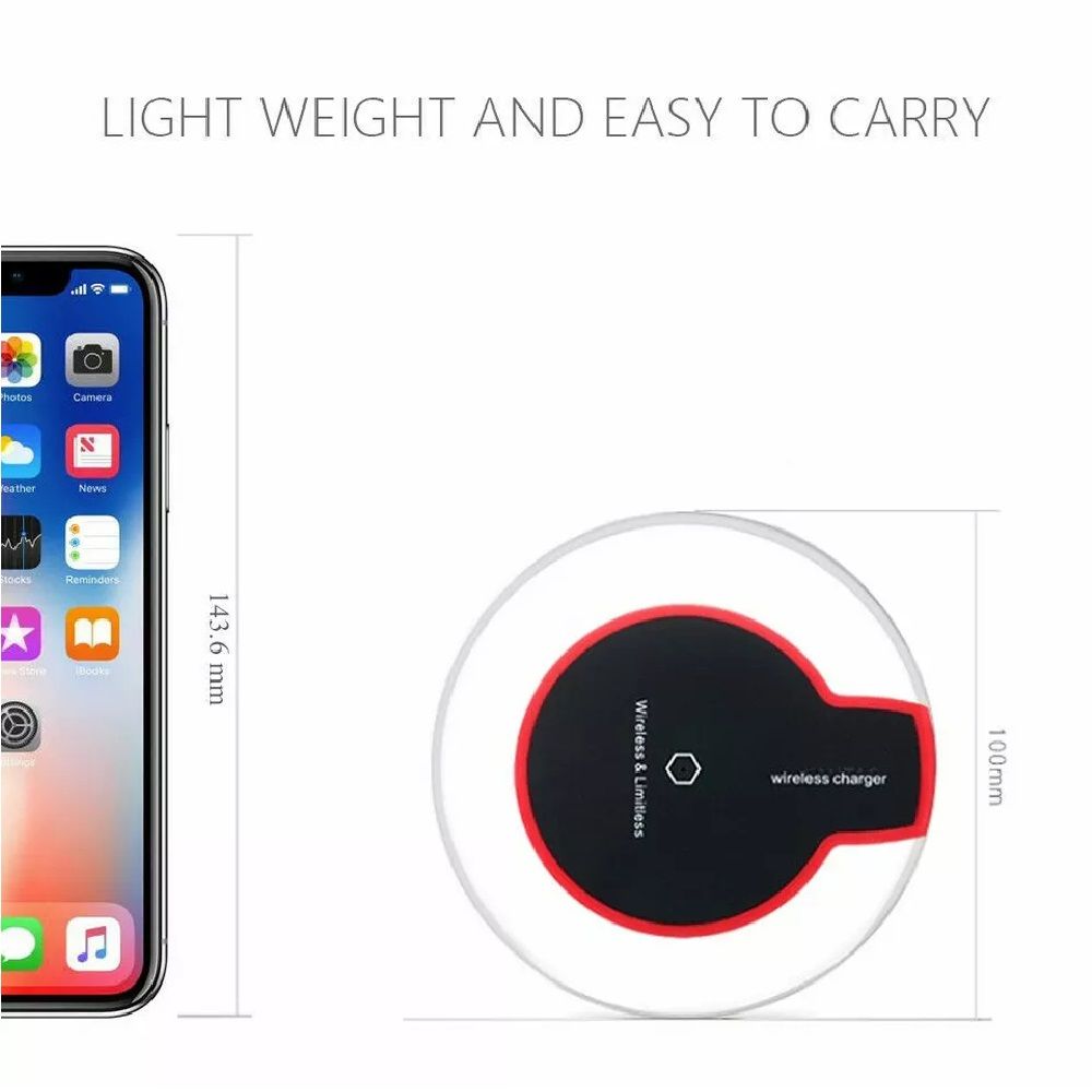 Qi Wireless Charger Charging Pad for iPhone 11/Pro/Max/XS/8/Galaxy Note 10/S10 - Oshi.pk - Buy & Sell Online
