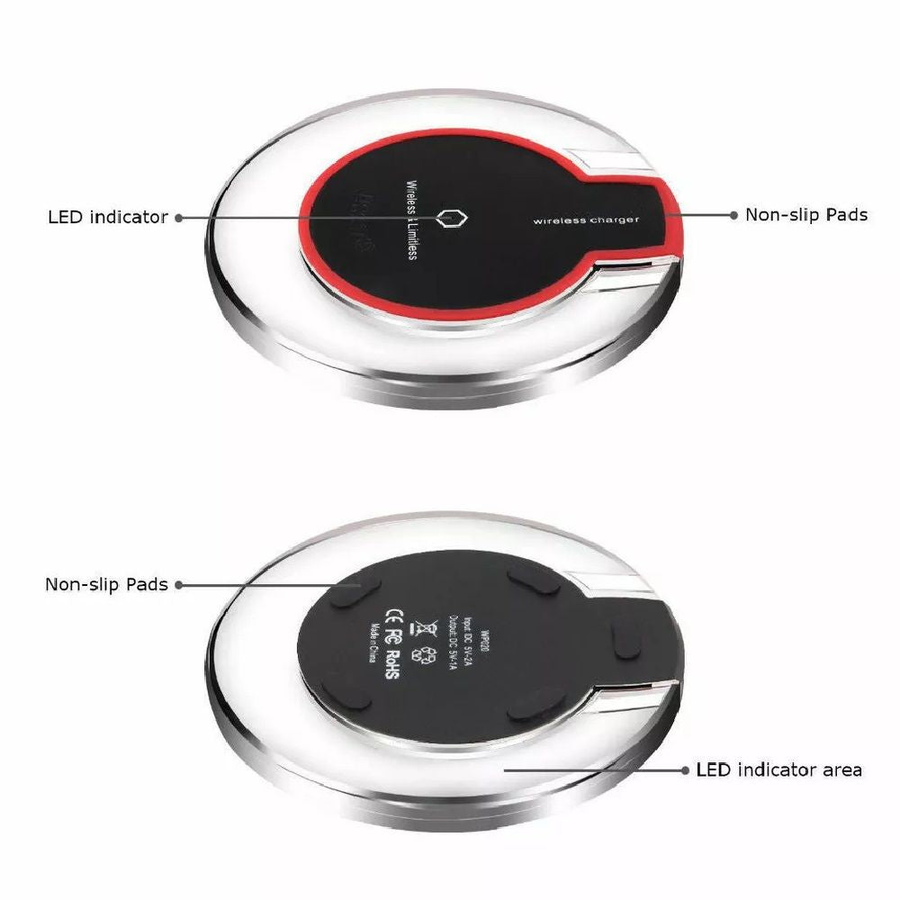 Qi Wireless Charger Charging Pad for iPhone 11/Pro/Max/XS/8/Galaxy Note 10/S10 - Oshi.pk - Buy & Sell Online