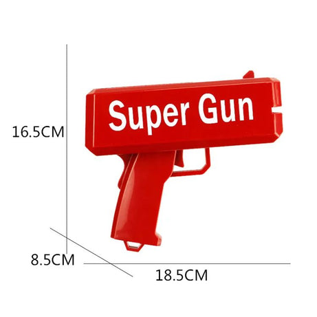 Rain Money Gun Paper Spary Machine Toy Gun Money Gun with 100 Pcs Play Money Cash Gun Party Supplies - Oshi.pk - Buy & Sell Online
