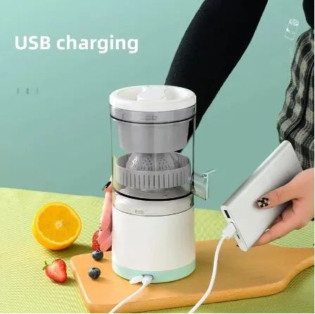 Rechargable Citrus Juicer Machines Fruit Electric Orange Juicer Squeezer USB Rechargeable Easy Press Lemon Lime Orange Grapefruit Juice Squeezer Easy - Oshi.pk - Buy & Sell Online