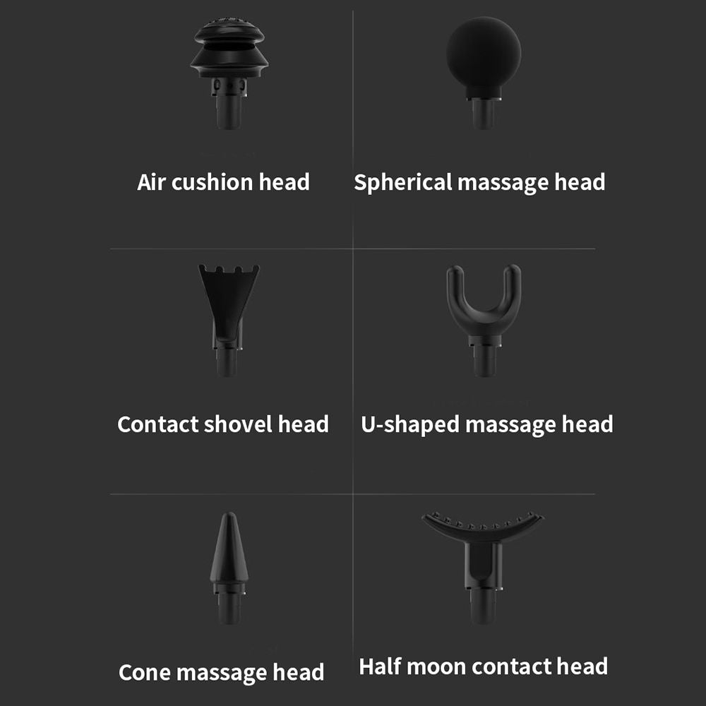 Rechargeable, 8 heads, 32 speeds settings, long lasting battery, with charger, with carry case, up to 3200 percussion per minute - Oshi.pk - Buy & Sell Online