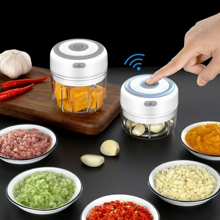 Electric Mini Garlic Chopper Food Chopper Portable Small Food Processor for Pepper Garlic Chili Vegetable Nuts Mincer/Grinder, Baby Food Maker - Oshi.pk - Buy & Sell Online
