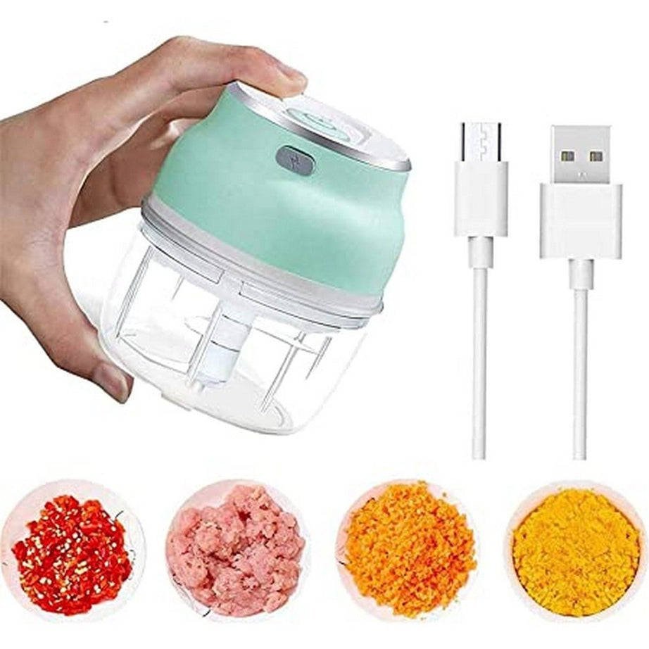 Electric Mini Garlic Chopper Food Chopper Portable Small Food Processor for Pepper Garlic Chili Vegetable Nuts Mincer/Grinder, Baby Food Maker - Oshi.pk - Buy & Sell Online