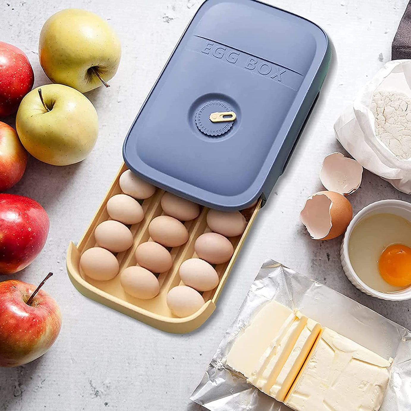 Refrigerator Large Capacity Rolling Egg Storage Box - Oshi.pk - Buy & Sell Online
