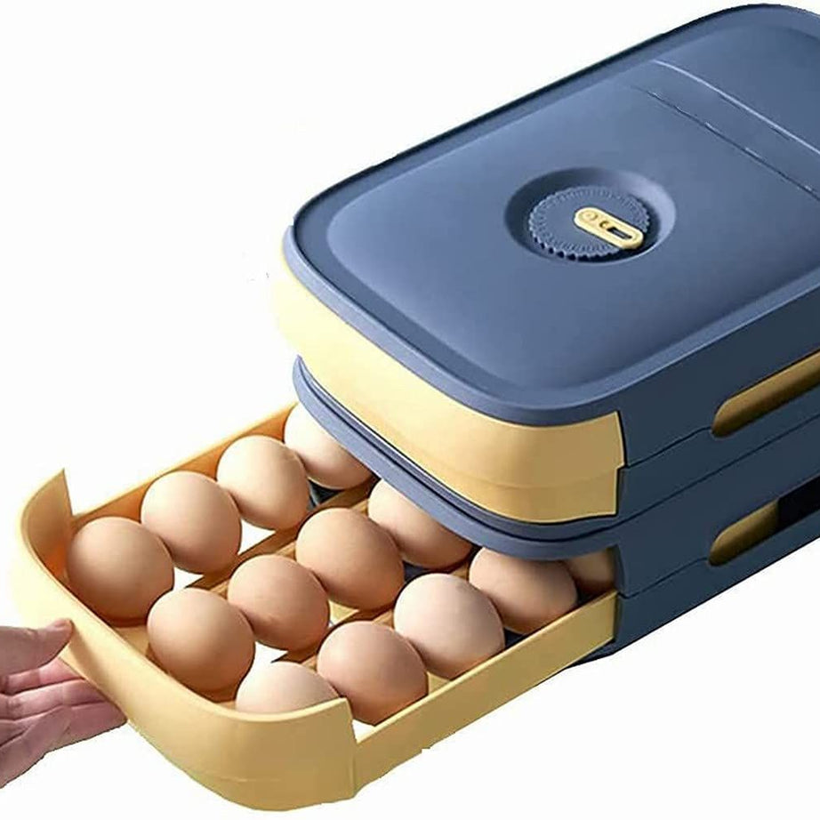 Refrigerator Large Capacity Rolling Egg Storage Box