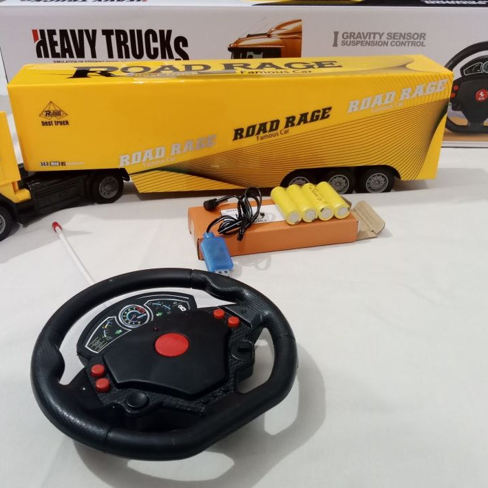 Remote Control Truck - Steering Wheel Control - Rechargeable battery with Lead - Oshi.pk - Buy & Sell Online