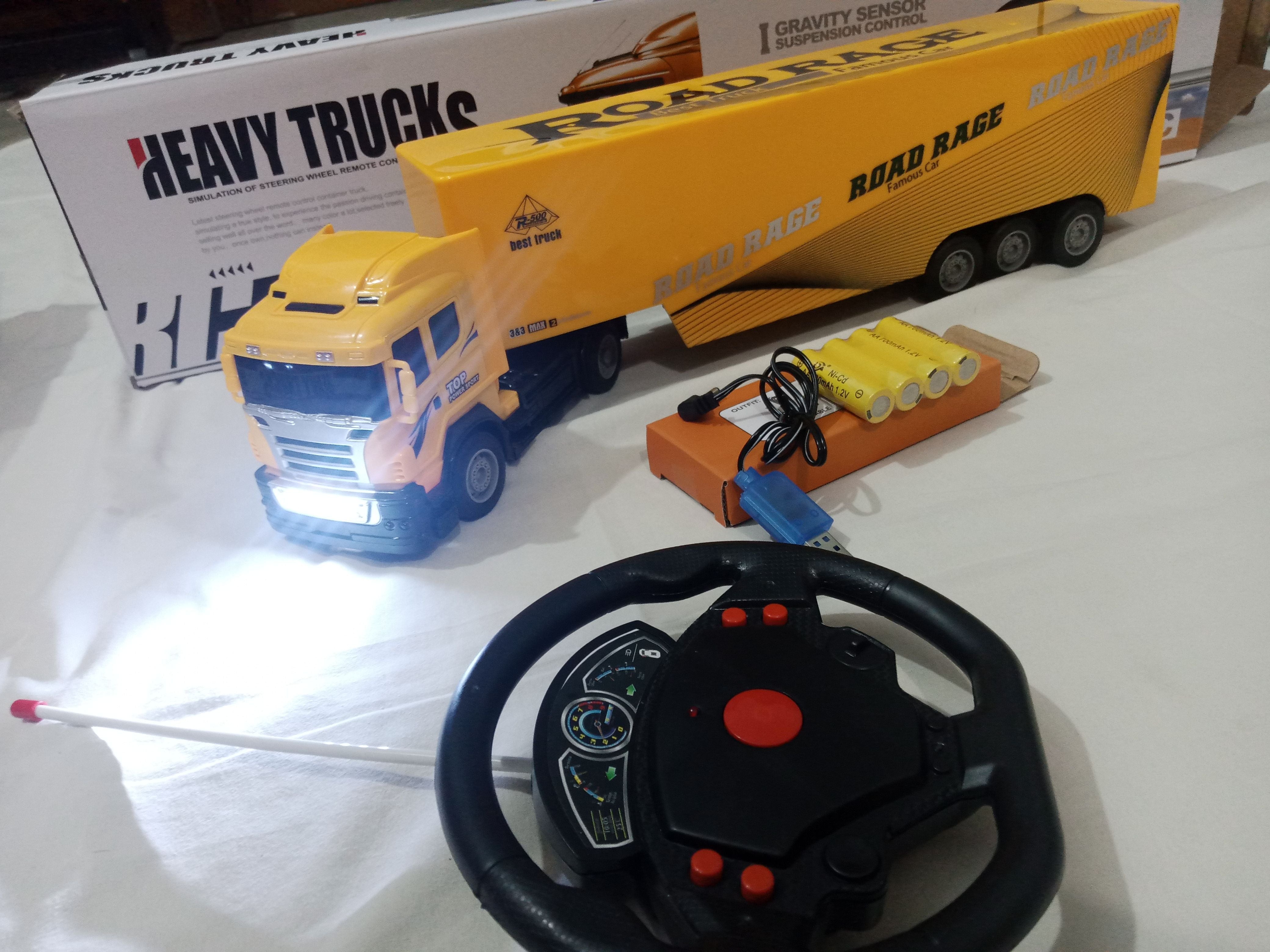 Remote Control Truck - Steering Wheel Control - Rechargeable battery with Lead - Oshi.pk - Buy & Sell Online