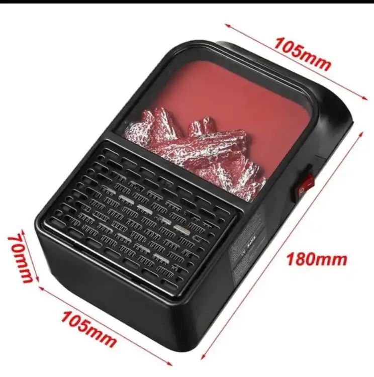 Remote Control Winter New Flame Heater Heater Household Mini Heater Bedroom Office Dormitory Mobile Small Air Conditioner - Oshi.pk - Buy & Sell Online