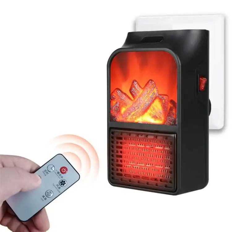 Remote Control Winter New Flame Heater Heater Household Mini Heater Bedroom Office Dormitory Mobile Small Air Conditioner - Oshi.pk - Buy & Sell Online
