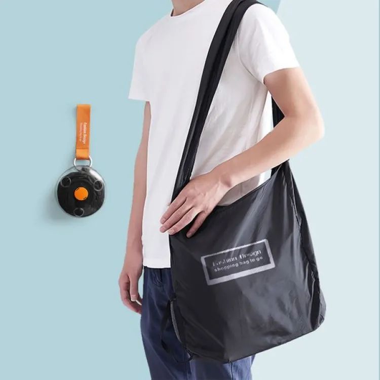 Reusable Grocery Bag Foldable Portable Supermarket Shopping Bag Nylon Grocery Tote Roll Up In Small Case Multicolor - Oshi.pk - Buy & Sell Online