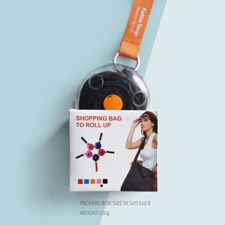 Reusable Grocery Bag Foldable Portable Supermarket Shopping Bag Nylon Grocery Tote Roll Up In Small Case Multicolor - Oshi.pk - Buy & Sell Online