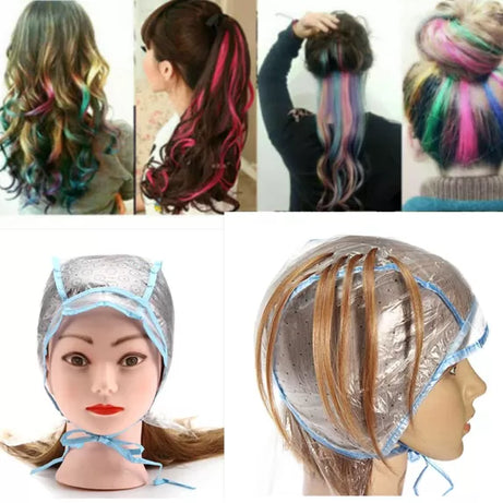 Reusable Hair Highlighting Cap Professional Hair Color cap Styling Salon Hair Coloring Safety Dye Cap Salon Hair Streaking Cap With Hook Styling Tools - Oshi.pk - Buy & Sell Online