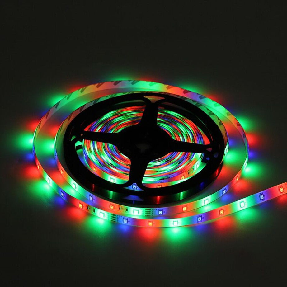 RGB 5M Multicolor 2835 REMOTE CONTROL LED STRIP LIGHT KIT WITH ADAPTER - Oshi.pk - Buy & Sell Online