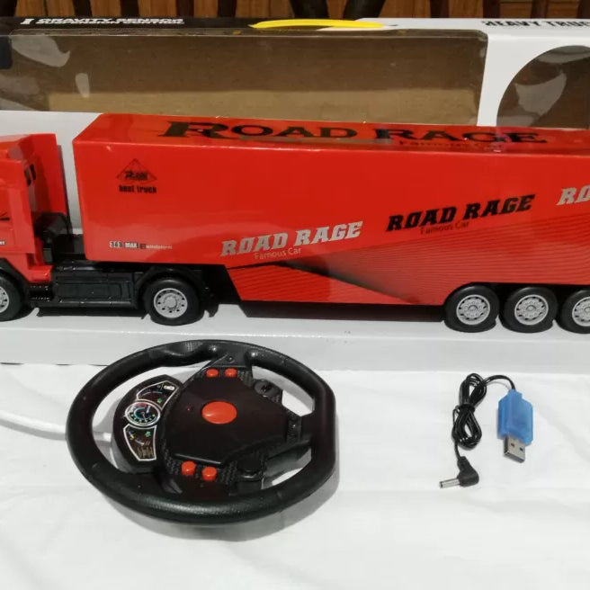 Big 49cm Road Rage Heavy Truck- Steering wheel RC - Rechargeable Battery