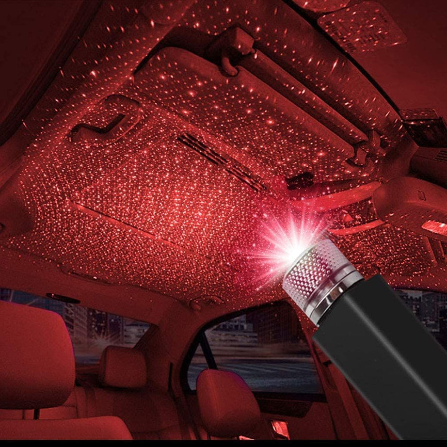 Romantic LED Car Roof Star Night Light Projector Atmosphere Galaxy Lamp USB Decorative Lamp Adjustable Car Interior Decor Light - Oshi.pk - Buy & Sell Online