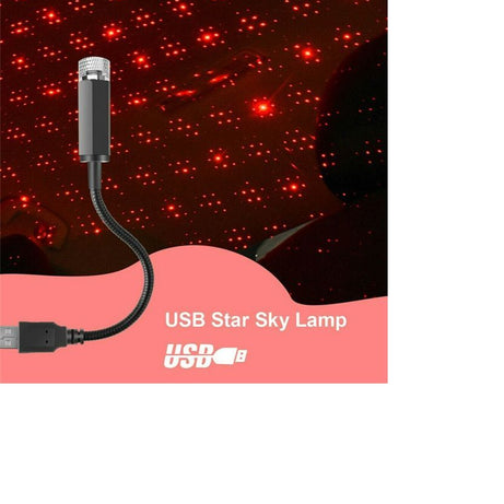 Romantic LED Car Roof Star Night Light Projector Atmosphere Galaxy Lamp USB Decorative Lamp Adjustable Car Interior Decor Light - Oshi.pk - Buy & Sell Online
