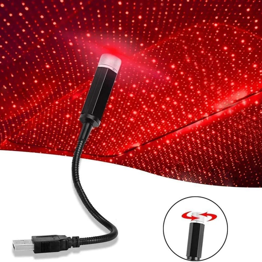 Romantic LED Car Roof Star Night Light Projector Atmosphere Galaxy Lamp USB Decorative Lamp Adjustable Car Interior Decor Light - Oshi.pk - Buy & Sell Online