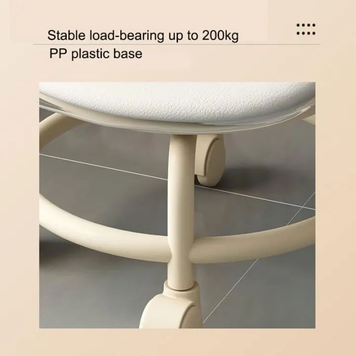 Rotatable Transparent Heavy Duty Chair with Wheels – 360° Swivel Office Chair for Home Study and Workspace Durable and Modern Chair for Adults and Kid - Oshi.pk - Buy & Sell Online