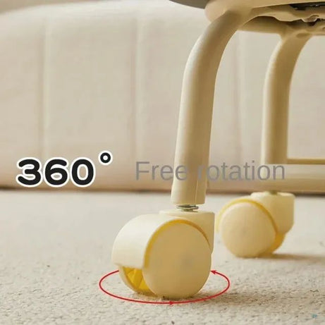 Rotatable Transparent Heavy Duty Chair with Wheels – 360° Swivel Office Chair for Home Study and Workspace Durable and Modern Chair for Adults and Kid - Oshi.pk - Buy & Sell Online