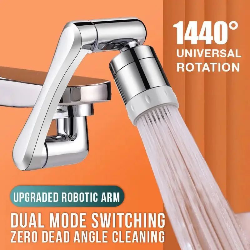 Rotation Faucet Extender 1080° Large Angle Rotating Faucet Universal Rotating Sink 2 Water Outlet Modes Nozzle Faucet Adaptor, Splash Filter Dual - Oshi.pk - Buy & Sell Online