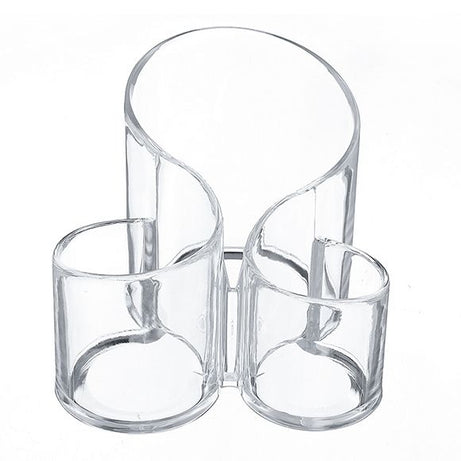 S Shaped Transparent Acrylic Makeup Brush Organizer - Oshi.pk - Buy & Sell Online