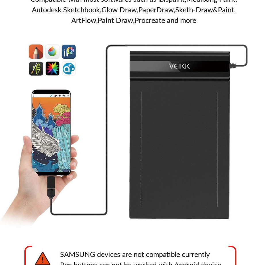 S640 Graphic Tablet Drawing Tablet 6x4 inch Graphics Drawing Tablet Pen Tablet 8192 Levels - Oshi.pk - Buy & Sell Online