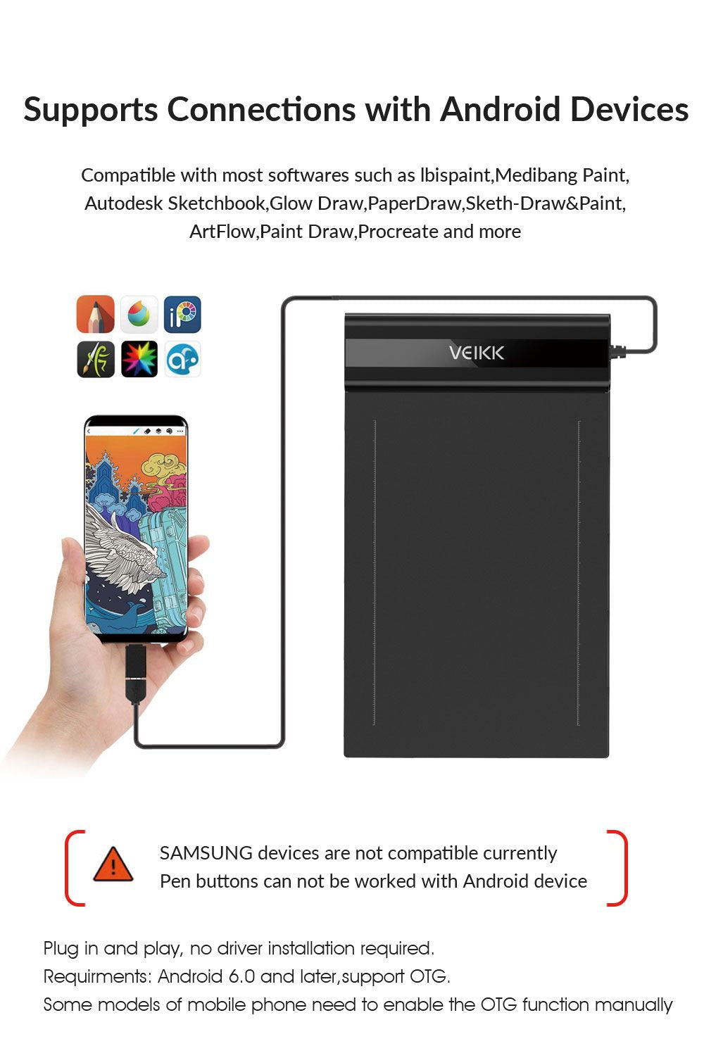 S640 Graphic Tablet Drawing Tablet 6x4 inch Graphics Drawing Tablet Pen Tablet 8192 Levels - Oshi.pk - Buy & Sell Online