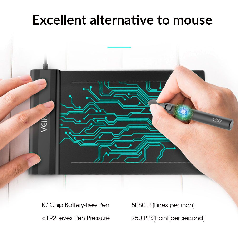 S640 Graphic Tablet Drawing Tablet 6x4 inch Graphics Drawing Tablet Pen Tablet 8192 Levels - Oshi.pk - Buy & Sell Online