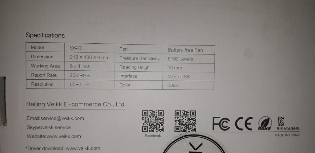 S640 Graphic Tablet Drawing Tablet 6x4 inch Graphics Drawing Tablet Pen Tablet 8192 Levels - Oshi.pk - Buy & Sell Online