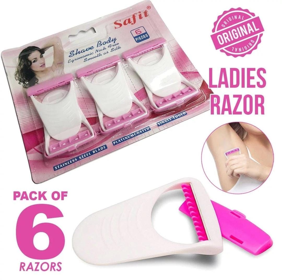 Safit 6 pcs Ladies Womens Girls Shaver Trimmer Bikini Razor soft -Hair removal razor for women - Oshi.pk - Buy & Sell Online