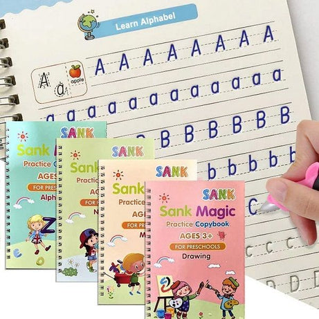 Sank Magic Book 4 Book 10 Refill 1 Pen 1 Grip) Practice Copybook - Oshi.pk - Buy & Sell Online