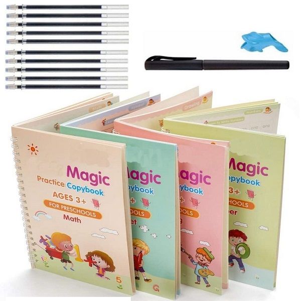 Sank Magic Book 4 Book 10 Refill 1 Pen 1 Grip) Practice Copybook - Oshi.pk - Buy & Sell Online
