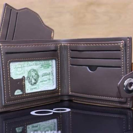 Savfox Outlet Pocket Card Holder Fashionable Pu Leather Wallet for Men (BK & Sons) - Oshi.pk - Buy & Sell Online